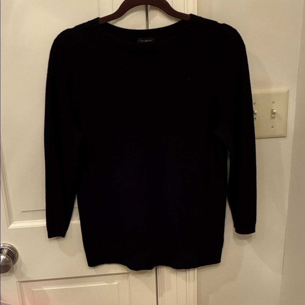Talbots black cashmere sweater